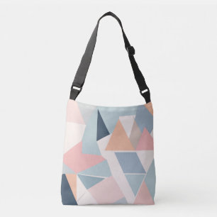 Pastel Geometrische Minimalistische Canvas tas
