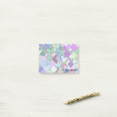 Pastel Geometrische Moderne Aesthetic bureau nota' Post-it® Notes (Op bureau)