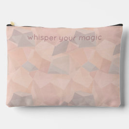 Pastel Geometrische Pop | Blush Aangepaste Grote Etui
