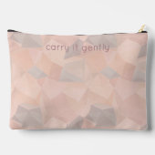 Pastel Geometrische Pop | Blush Aangepaste Grote Etui (Achterkant)