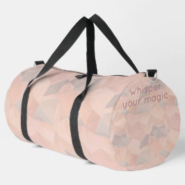 Pastel Geometrische Pop | Blush Aangepaste Grote Plunjezak
