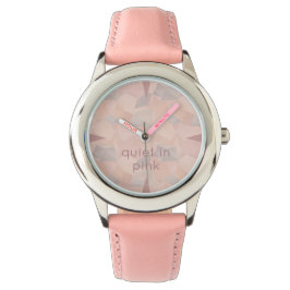 Pastel Geometrische Pop | Blush Aangepaste Kinder- Horloge