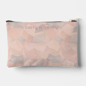 Pastel Geometrische Pop | Blush Aangepaste Kleine Etui (Achterkant)