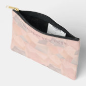 Pastel Geometrische Pop | Blush Aangepaste Kleine Etui (Open)