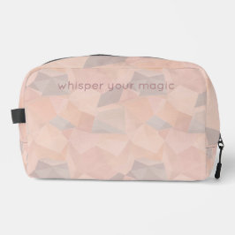 Pastel Geometrische Pop | Blush Custom Toilettas Toilettasje