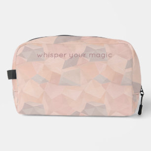 Pastel Geometrische Pop Blush Custom Toilettas Toilettasje