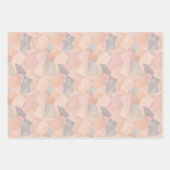 Pastel Geometrische Pop | Blush Inpakpapier Vel (Voorkant 2)