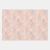 Pastel Geometrische Pop | Blush Inpakpapier Vel (Voorkant)