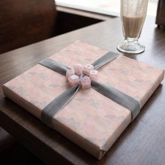Pastel Geometrische Pop | Blush Inpakpapierrol Cadeaupapier