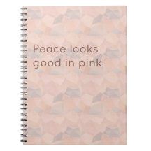 Pastel Geometrische Pop | Blush Op Maat Notitieboe