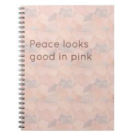 Pastel Geometrische Pop | Blush Op Maat Notitieboe Notitieboek