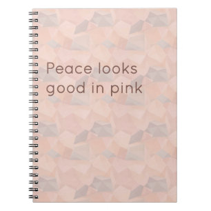 Pastel Geometrische Pop Blush Op Maat Notitieboe Notitieboek