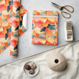 Pastel Geometrische Pop | Fiesta Inpakpapier Rol