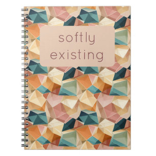 Pastel Geometrische Pop Jewel Aangepaste Notitie Notitieboek