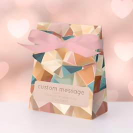 Pastel Geometrische Pop | Sieraden Aangepast Bedankdoosjes