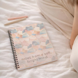 Pastel Geometrische Pop | Zachte Spectrum Aangepas Notitieboek