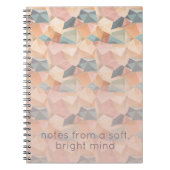 Pastel Geometrische Pop | Zachte Spectrum Aangepas Notitieboek (Voorkant)