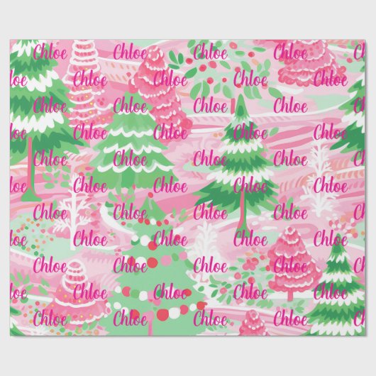 pastel gepersonaliseerd cadeaupapier (Vlak)