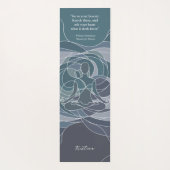 Pastel Gepersonaliseerde Moderne Elegante Quote Yogamat (Achterkant)