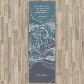 Pastel Gepersonaliseerde Moderne Elegante Quote Yogamat