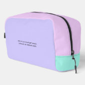 pastel | Gepersonaliseerde zakelijke Logo en tekst Toilettasje (Rechterhoek)