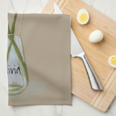  Pastel Gerbera Flower +Aangepaste naam Theedoek (Quarter Fold)