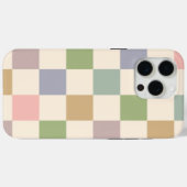 Pastel geruit geometrische retro naadloos patroon Case-Mate iPhone case (Achterkant (horizontaal))