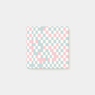 Pastel Geruite CottageCore Spring Workspaces Post-it® Notes