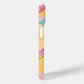 Pastel geruite cute vlinderdas Case-Mate iPhone case (Achterkant / Rechts)