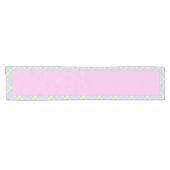 Pastel geruite lange tafelloper (Horizontaal)