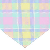 Pastel geruite lange tafelloper (Hoek)