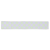 Pastel geruite lange tafelloper (Horizontaal)