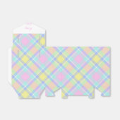Pastel geruite Pasen Bedankdoosjes (Uitgevouwen)