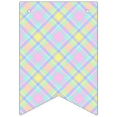 Pastel geruite Pasen Vlaggetjes (Tweede vlag)