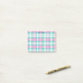 pastel geruite post-it-notitie post-it® notes (Op bureau)