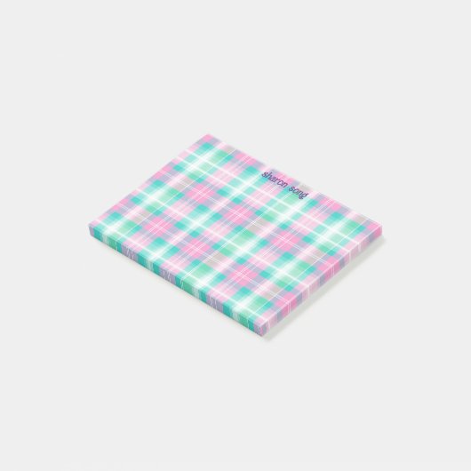 pastel geruite post-it-notitie post-it® notes (Schuin)