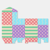 Pastel Geruite Stippen Lint Geometrisch Bedankdoosjes (Ongevouwen)
