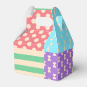 Pastel geruite streep lint stip geometrisch bedankdoosjes (Achterkant)