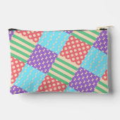 Pastel geruite streep lint stip geometrisch etui (Achterkant)