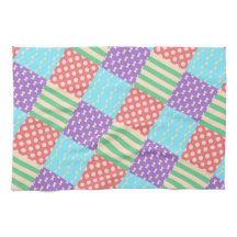 Pastel Geruite Streep Strik Geblokte Geometrisch