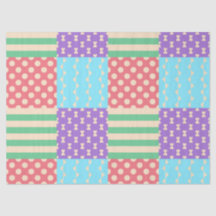 Pastel Geruite Streep Strik Geblokte Geometrisch