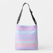 Pastel geschilderde strepen crossbody tas (Achterkant)