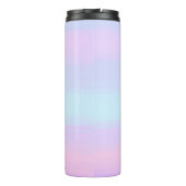 Pastel geschilderde strepen thermosbeker (Achterkant)