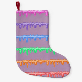 Pastel Gesmolten Regenboog Streep Kerstmis in Juli Kleine Kerstsok