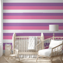 Pastel Gestreept Patroon Horizontaal Roze Paarse