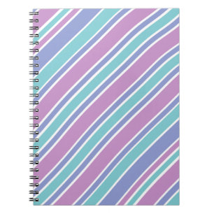 Pastel gestreepte patroon notitieboek