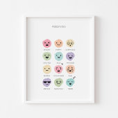 Pastel gevoelens grafiek print