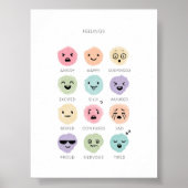 Pastel gevoelens grafiek print (Voorkant)