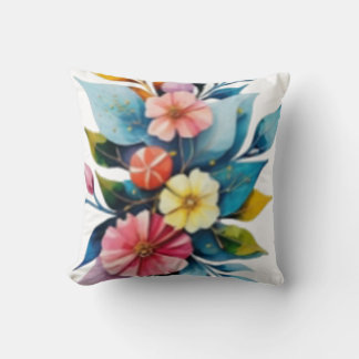 Pastel geweldige levendige bloemen kussen