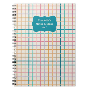 Pastel Geweven Patroon Notities & Ideeën Dagboek Notitieboek